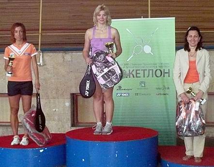 победители соревнований по ракетлону: женщины